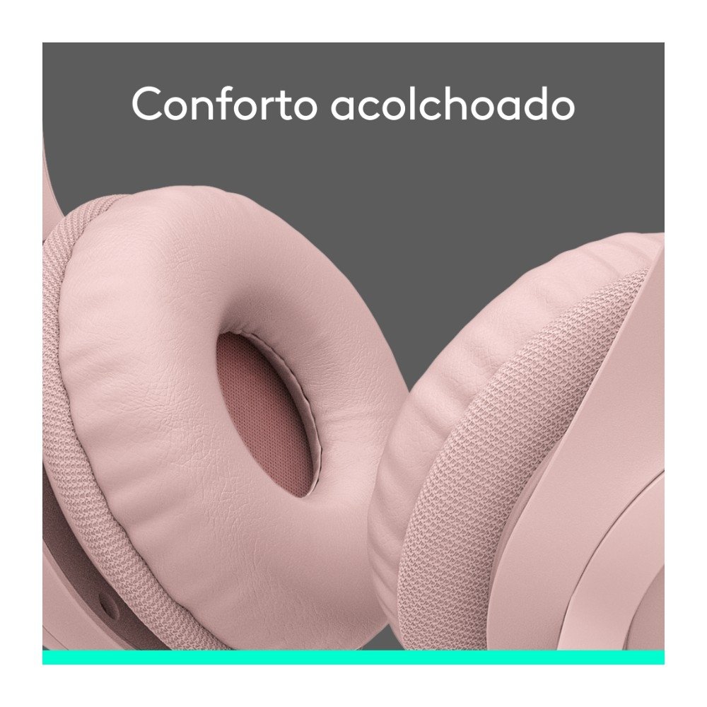 Headset ( Balão.info) H390, USB, com Almofadas, Controles de Áudio Integrado, Microfone com Redução de Ruído, Rosa - 981-( Balão.info - foto 8