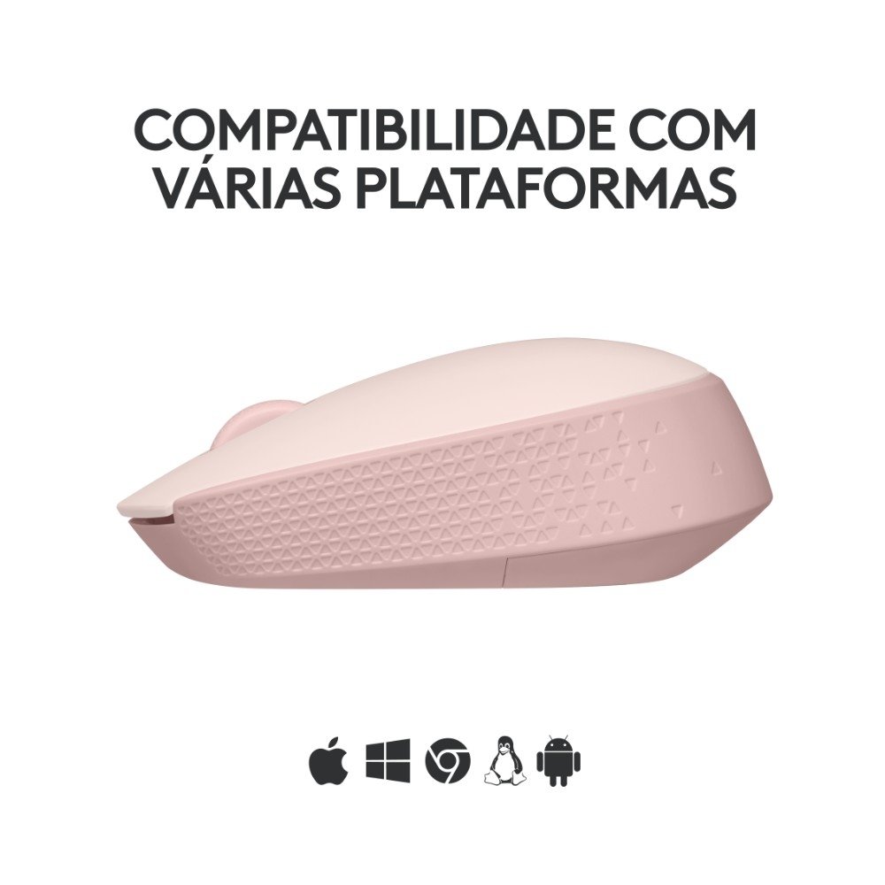 Mouse Sem Fio ( Balão.info) M170, Wireless, Rosa - 910-( Balão.info - foto 5