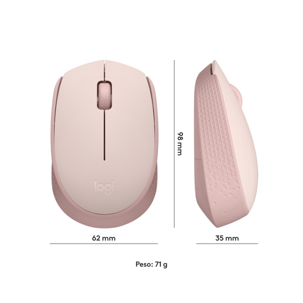 Mouse Sem Fio ( Balão.info) M170, Wireless, Rosa - 910-( Balão.info - foto 9