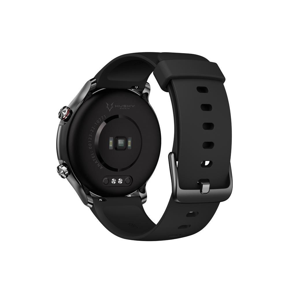 Kit SmartWatch Husky Sports 700, Preto, Pulseira Extra Azul Marinho, Com GPS + Fone de Ouvido Sem Fio Husky Technologies 700, Bluetooth