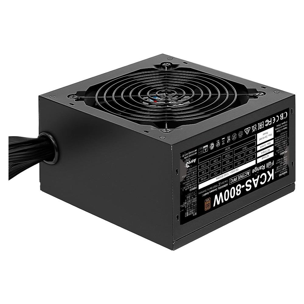 Fonte Gamer Aerocool ATX KCAS, 800W, 80 Plus Bronze, PFC Ativo, Preto - 79602 - view 6