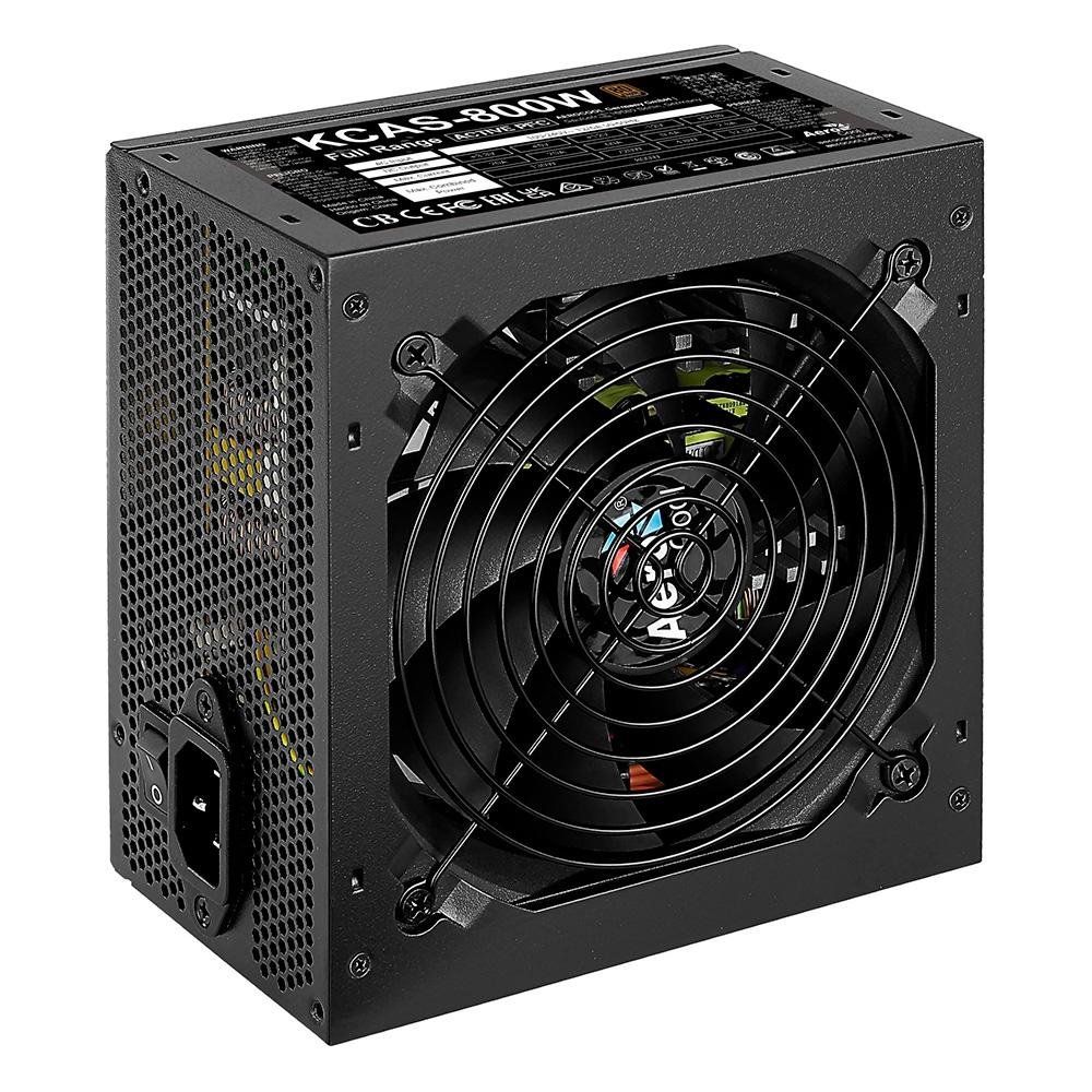 Fonte Gamer Aerocool ATX KCAS, 800W, 80 Plus Bronze, PFC Ativo, Preto - 79602 - view 4