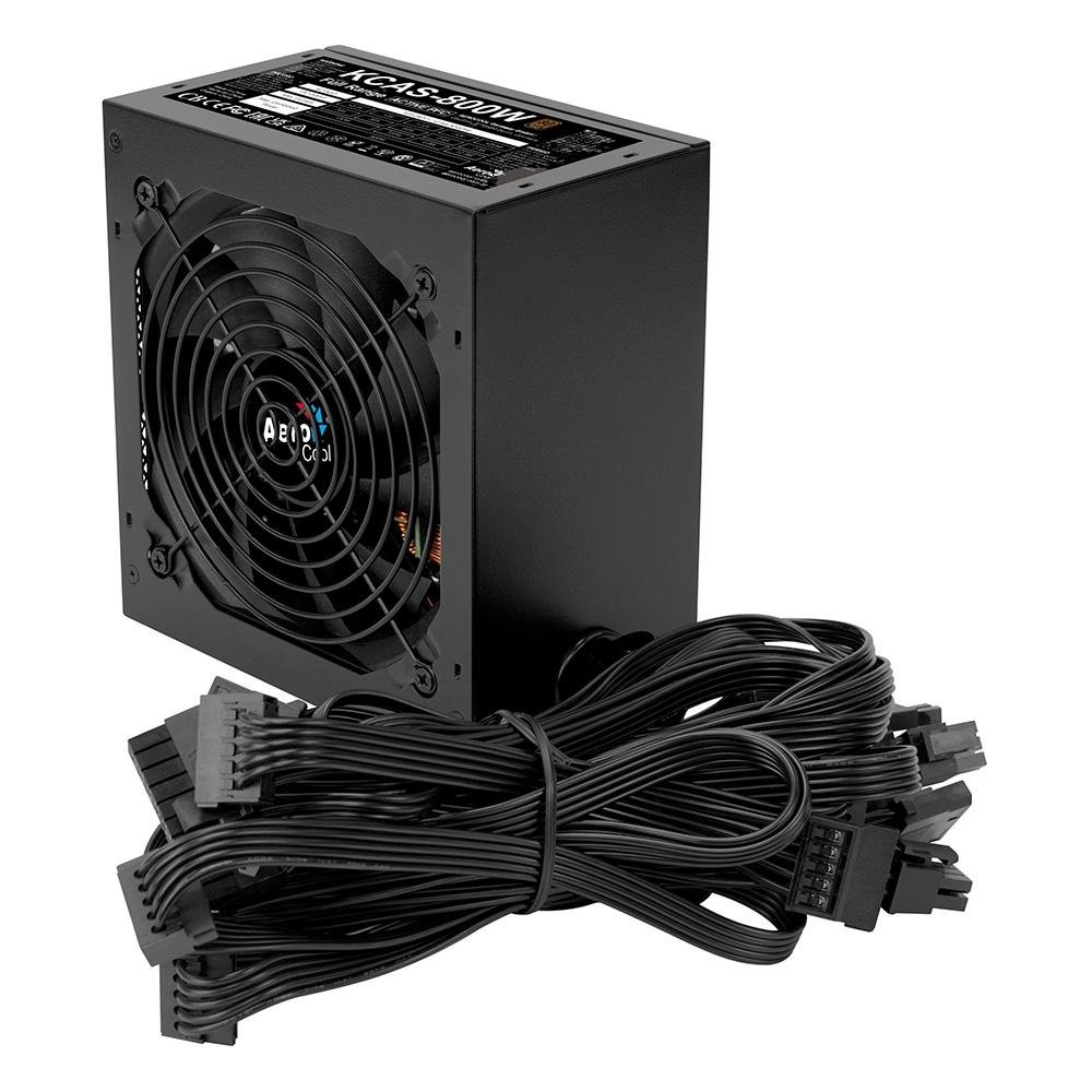 Fonte Gamer Aerocool ATX KCAS, 800W, 80 Plus Bronze, PFC Ativo, Preto - 79602 - view 9