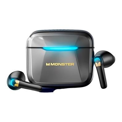 WB Fone de ouvido Bluetooth 5.1 In-ear sem fio Gamer Sentinel TWS Preto com  luzes