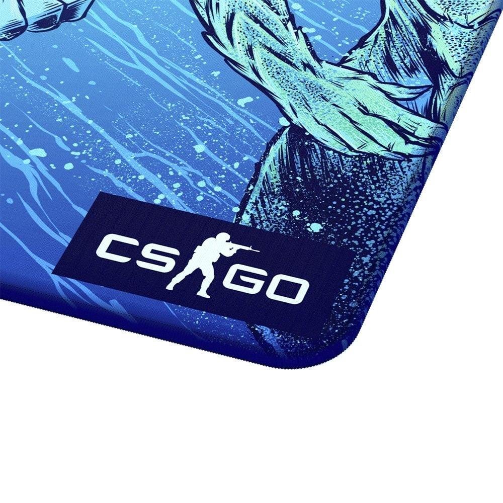 Imagem 3 de 5 do produto Mousepad Gamer Fallen Medusa, Grande, 450x450mm, Speed++, Azul - MP-CS-ME-SMM-GR