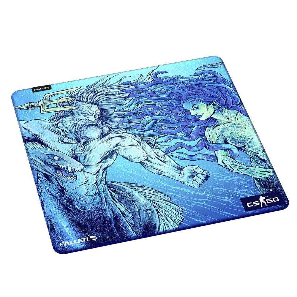 Imagem 4 de 5 do produto Mousepad Gamer Fallen Medusa, Grande, 450x450mm, Speed++, Azul - MP-CS-ME-SMM-GR