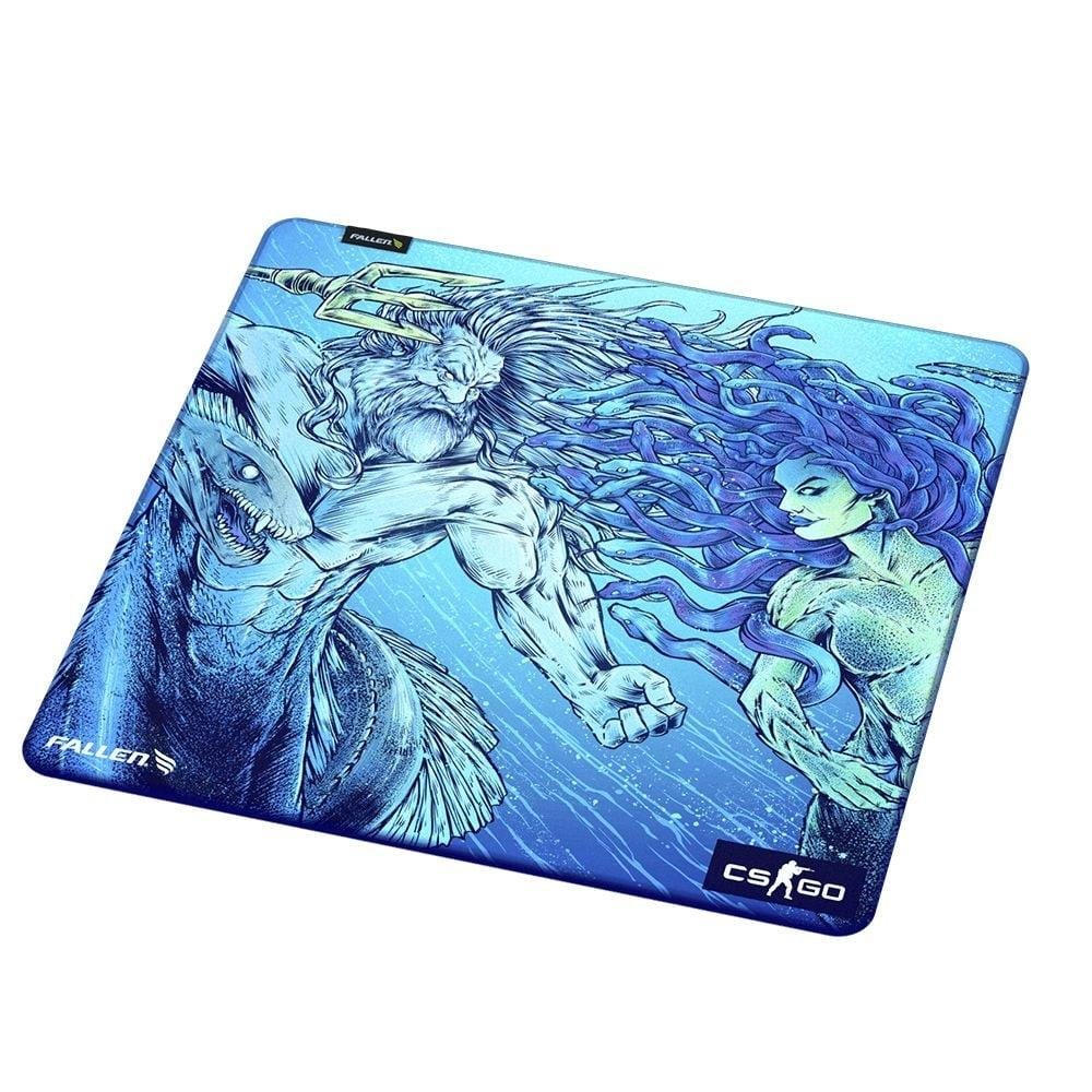Imagem 2 de 5 do produto Mousepad Gamer Fallen Medusa, Grande, 450x450mm, Speed++, Azul - MP-CS-ME-SMM-GR