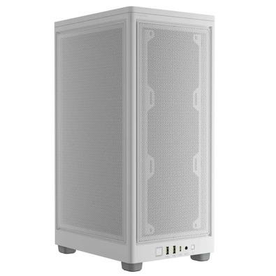 Gabinete Gamer Corsair 2000D Airflow, Mini Tower, Mini-ITX, Sem FANs, Branco - CC-9011245-WW