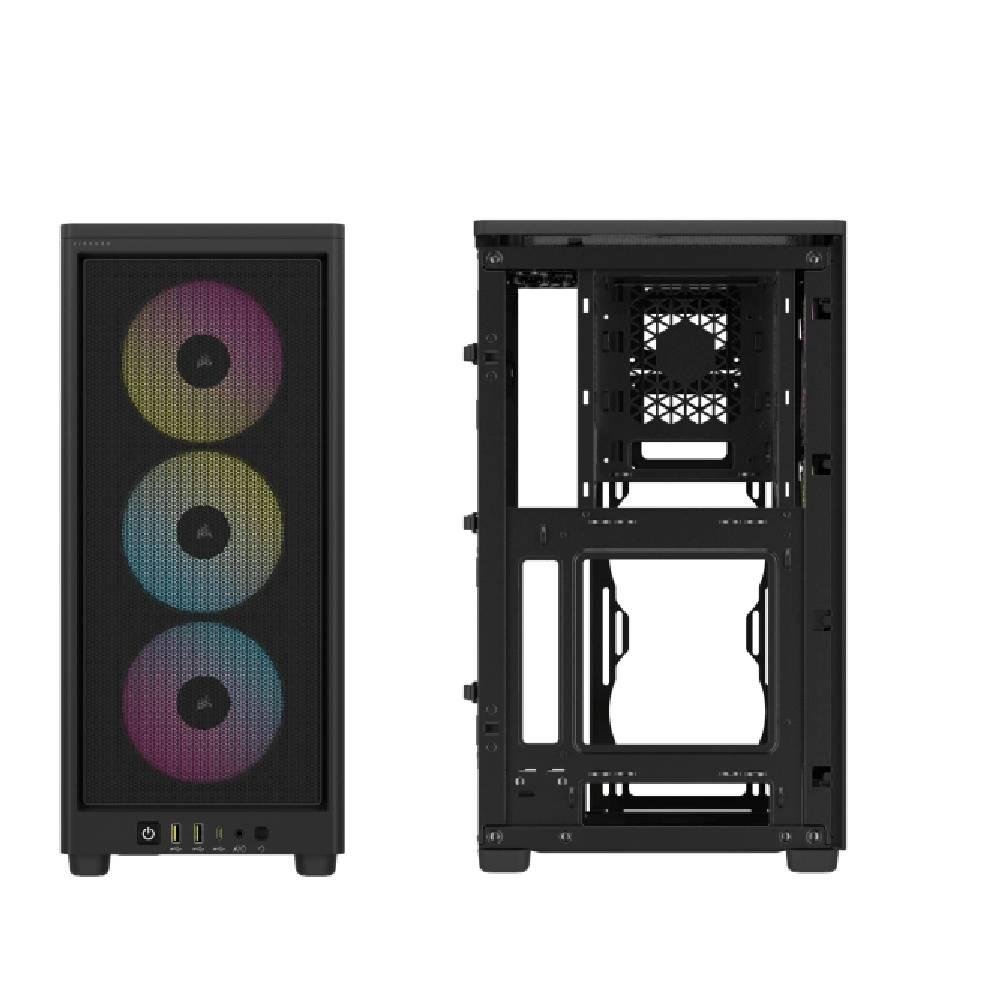 Gabinete Gamer ( Balão.info) 2000D RGB Airflow, Mini-ITX, 3x Cooler Fan RGB Slim, Preto - CC-( Balão.info)-WW - view 2