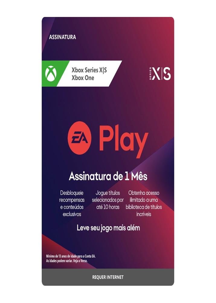 Gift Card EA Play: 1 Mês de Assinatura - Produto Digital