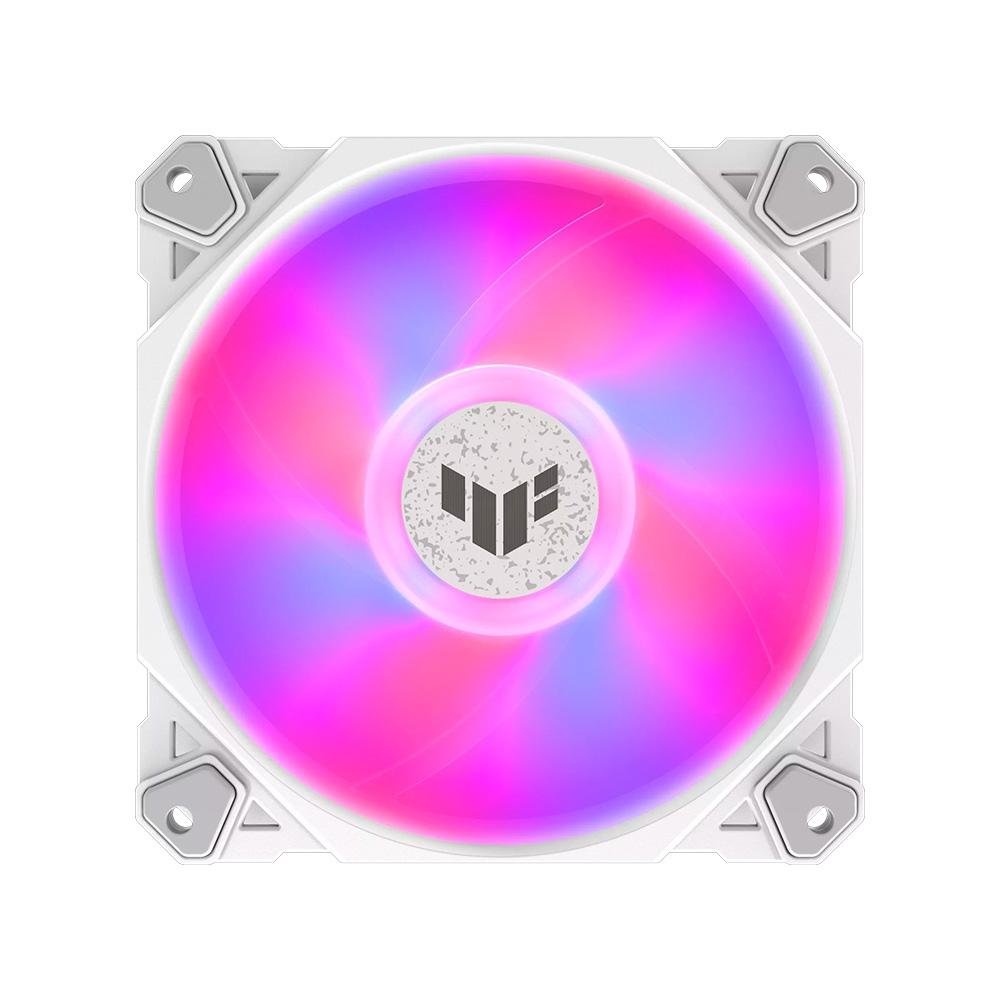 Ventoinha ASUS Tuf Gaming TF120, 120mm, Led ARGB, Branco - 90DA0033-B00000
