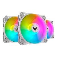 Kit com 3 Ventoinhas ASUS Tuf Gaming TF120, 120mm, ARGB, Branco - 90DA0033-B00030 2