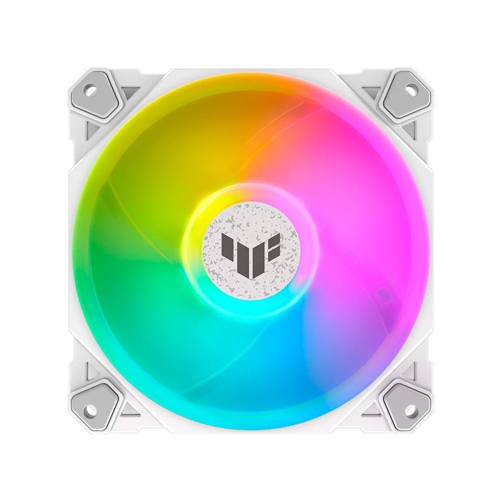 Kit com 3 Ventoinhas ASUS Tuf Gaming TF120, 120mm, ARGB, Branco - 90DA0033-B00030 Kit com 3 Ventoinhas ASUS Tuf Gaming TF120, 120mm, ARGB, Branco - 90DA0033-B00030