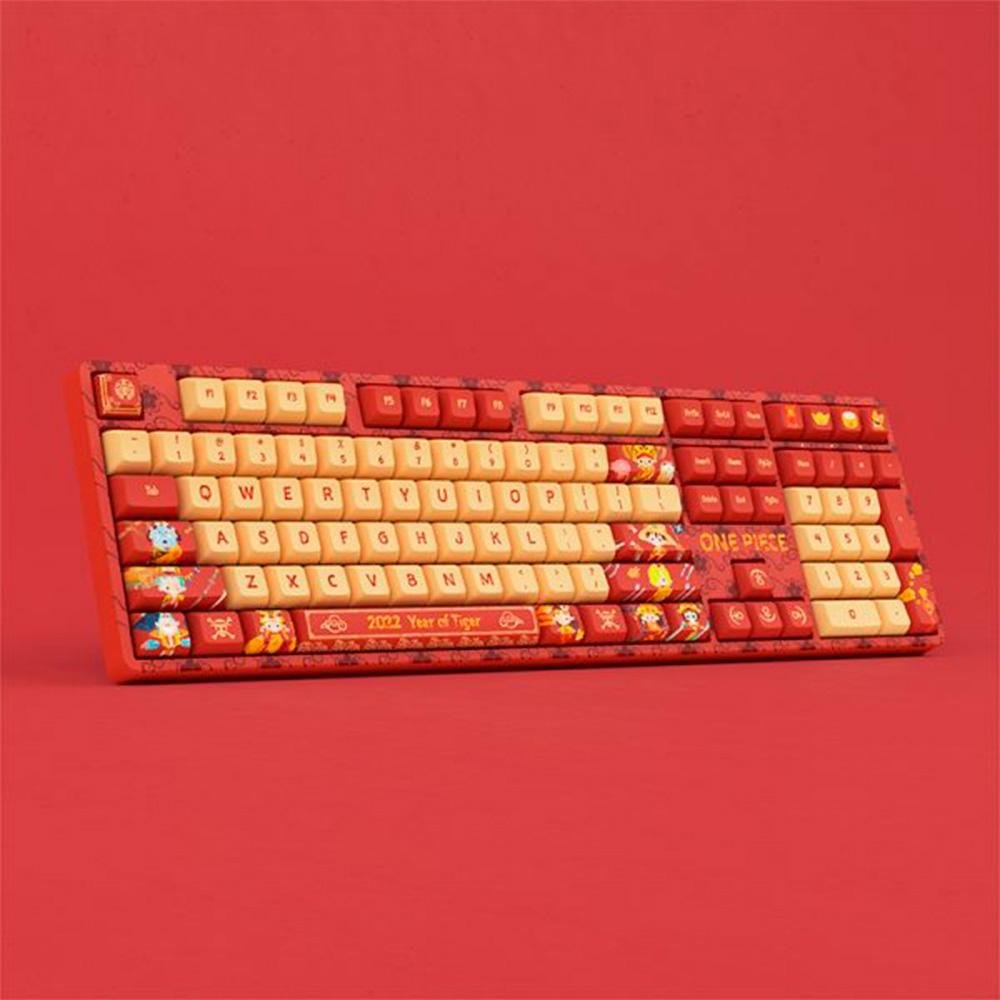 Teclado Mecânico Gamer Akko One Piece Year Of Tiger SP 5108S, RGB