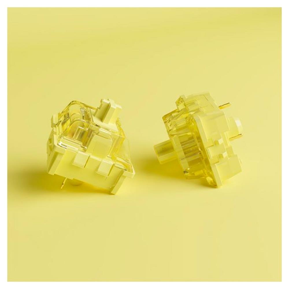 Switch Akko para Teclado Mecânico Linear, Cream Yellow - 6925758621274 Switch Akko para Teclado Mecânico Linear, Cream Yellow - 6925758621274