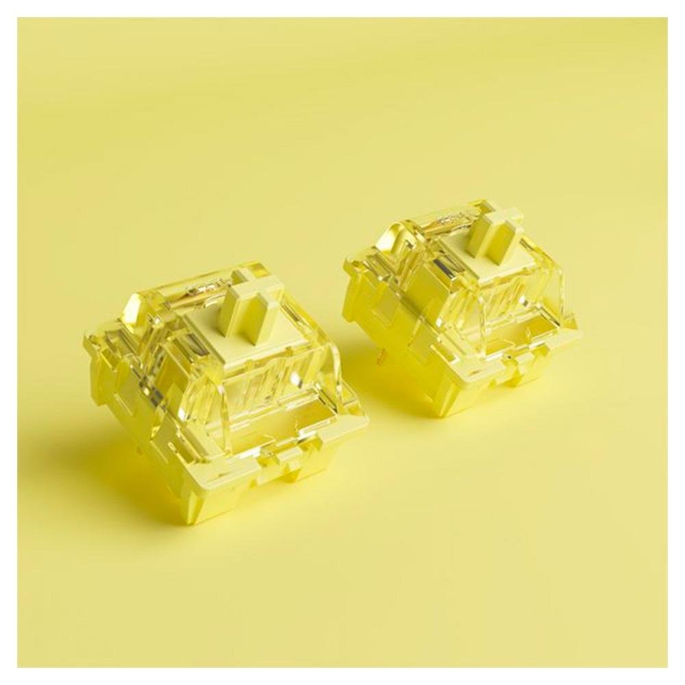 Switch Akko para Teclado Mecânico Linear, Cream Yellow - 6925758621274 Switch Akko para Teclado Mecânico Linear, Cream Yellow - 6925758621274