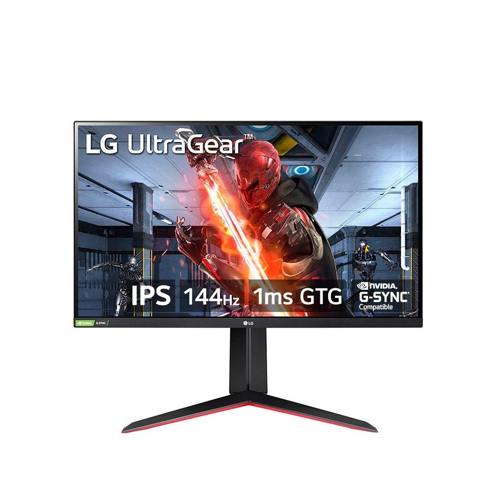 MonitorGamerLGUltraGear27",144Hz,FullHD,1ms,IPS,DisplayPorteHDMI,HDR10,99%sRGB,FreeSyncPremium,VESA-27GN65R