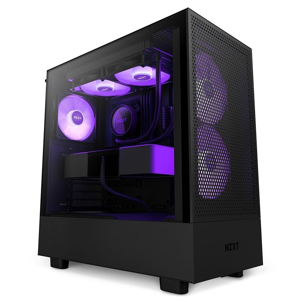 NZXT H5 Flow/Ryzen7 7700X/B650/750W電源/水冷 Gabinete NZXT H5 Flow RGB, Fans RGB | KaBuM!