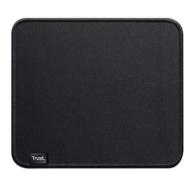 Mousepad Trust Boye Médio (250x210mm), Bordas Costuradas, Antiderrapante, Preto - 24743