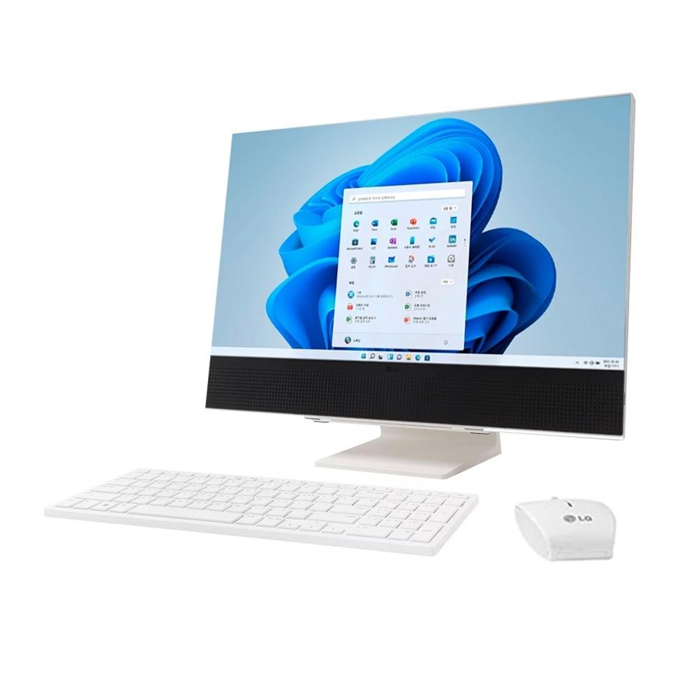 Imagem 3 de 4 do produto All in One LG, Intel Core i5-1235U, 8GB, SSD 256GB, Windows 11 Home, Tela de 24 IPS, Branco - 24V70Q-G.BJ51P2
