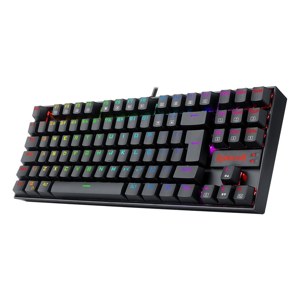 Teclado Magnético Gamer Redragon Kumara Pro, Anti-Ghosting, RGB, Switch Red, ABNT2, Preto - K552RGB-PRO (PT-RED) Teclado Magnético Gamer Redragon Kumara Pro, Anti-Ghosting, RGB, Switch Red, ABNT2, Preto - K552RGB-PRO (PT-RED)