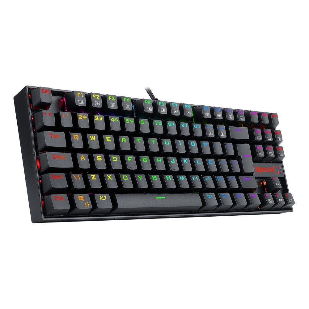 Teclado Magnético Gamer Redragon Kumara Pro, Anti-Ghosting, RGB, Switch Red, ABNT2, Preto - K552RGB-PRO (PT-RED) Teclado Magnético Gamer Redragon Kumara Pro, Anti-Ghosting, RGB, Switch Red, ABNT2, Preto - K552RGB-PRO (PT-RED)