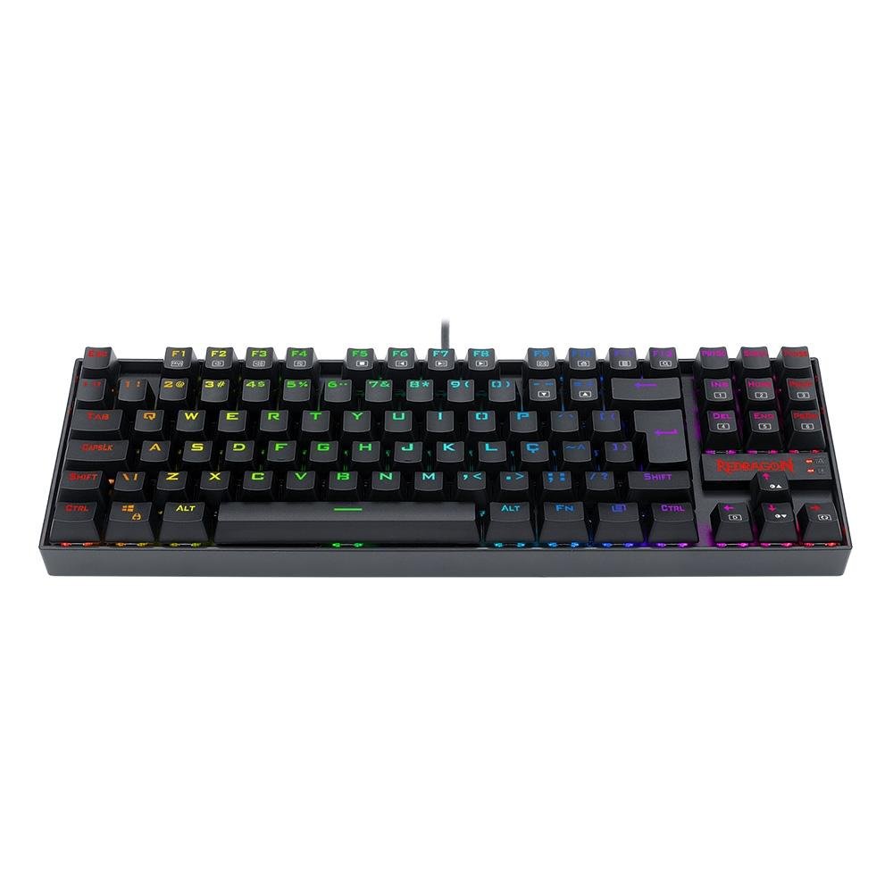 Teclado Magnético Gamer Redragon Kumara Pro, Anti-Ghosting, RGB, Switch Red, ABNT2, Preto - K552RGB-PRO (PT-RED) Teclado Magnético Gamer Redragon Kumara Pro, Anti-Ghosting, RGB, Switch Red, ABNT2, Preto - K552RGB-PRO (PT-RED)