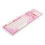 Teclado Mecânico Gamer Redragon Single Color Mitra, Switch Blue, ABNT2, Branco e Rosa - K551WP (PT-BLUE)