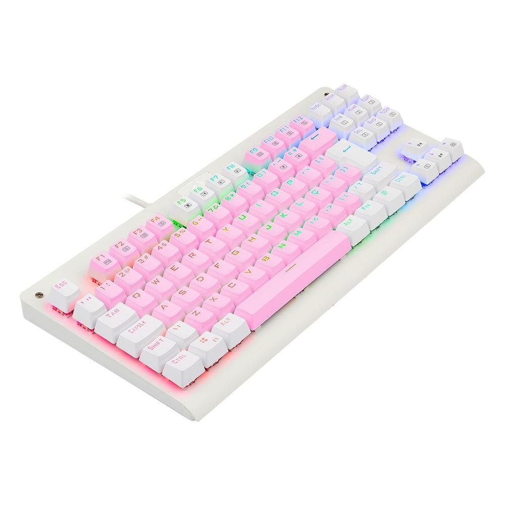 Teclado Mecânico Gamer ( Balão.info) Dark Avenger, RGB, Switch Brown, ( Balão.info), Rosa e Branco - K568PW-RGB (PT-BROWN - foto 3
