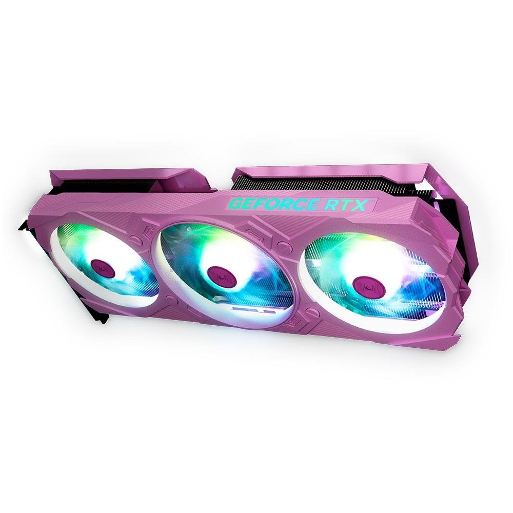 Imagem 8 de 12 do produto Placa de Vídeo RTX 4070 EX Gamer Pink GALAX NVIDIA GeForce, 12 GB GDDR6X, DLSS, Ray Tracing, Rosa - 47NOM7MD7LPK