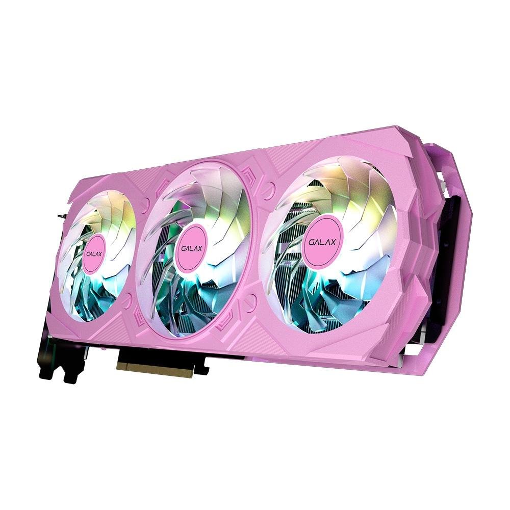 Imagem 9 de 12 do produto Placa de Vídeo RTX 4070 EX Gamer Pink GALAX NVIDIA GeForce, 12 GB GDDR6X, DLSS, Ray Tracing, Rosa - 47NOM7MD7LPK