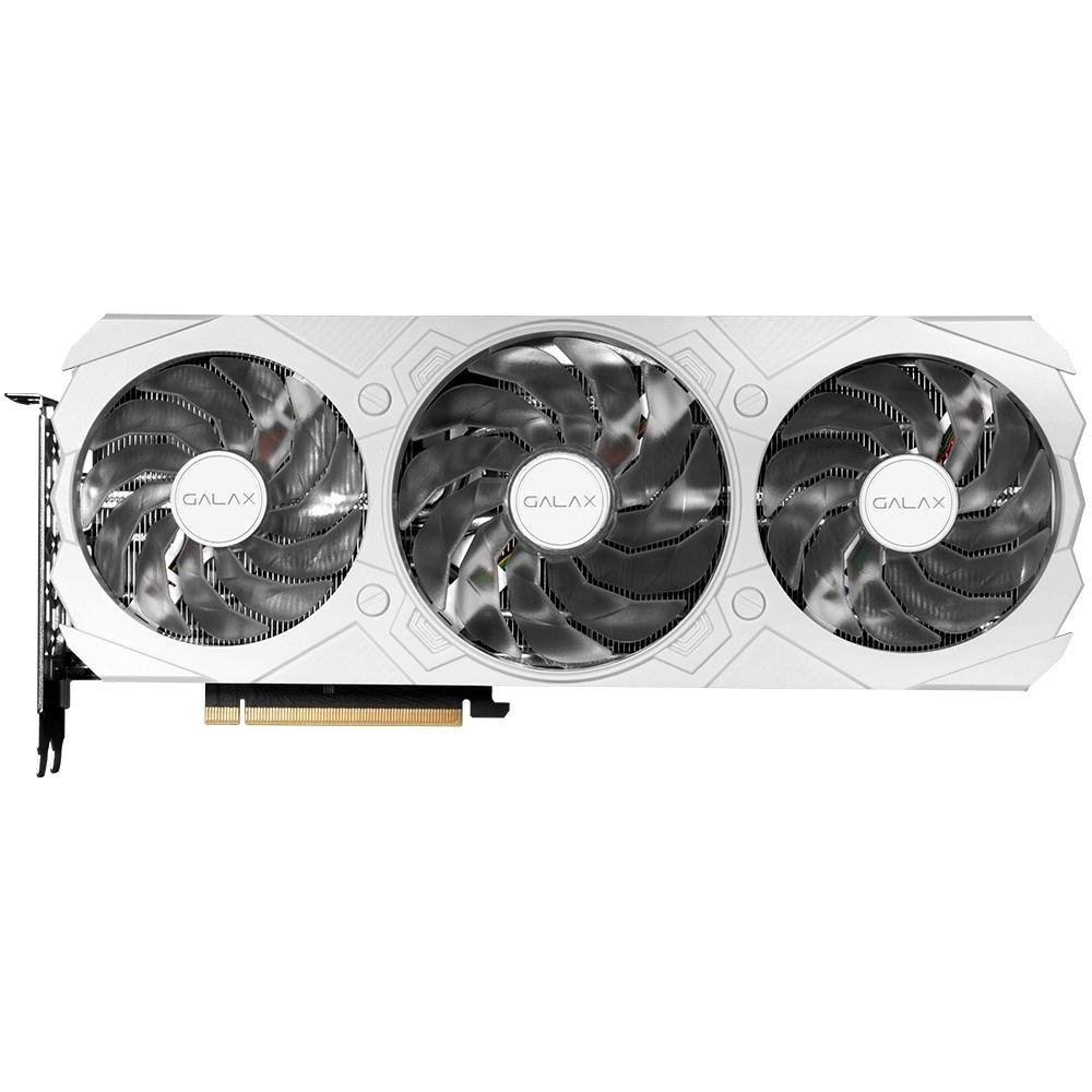 Imagem 3 de 9 do produto Placa de Vídeo RTX 4070 EX Gamer White GALAX NVIDIA GeForce, 12 GB GDDR6X, DLSS, Ray Tracing, Branco - 47NOM7MD7KWH