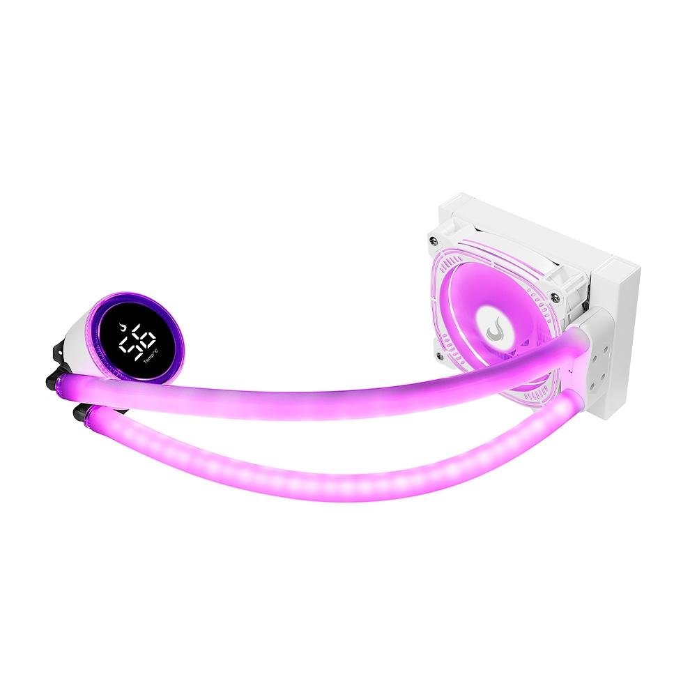 Water Cooler Rise Mode Aura Ice, ARGB, 120mm, AMD/Intel, Branco - RM-WAI-01-ARGB Water Cooler Rise Mode Aura Ice, ARGB, 120mm, AMD/Intel, Branco - RM-WAI-01-ARGB