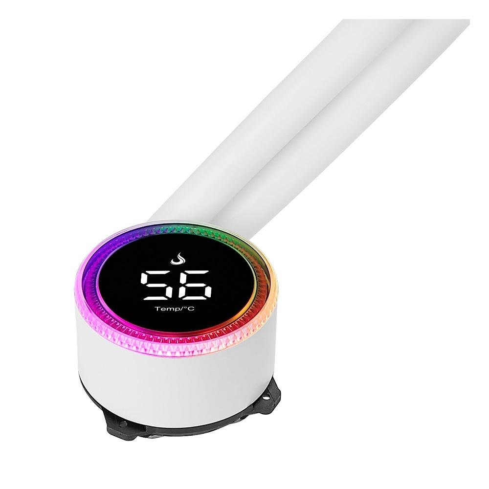 Water Cooler Rise Mode Aura Ice, ARGB, 120mm, AMD/Intel, Branco - RM-WAI-01-ARGB Water Cooler Rise Mode Aura Ice, ARGB, 120mm, AMD/Intel, Branco - RM-WAI-01-ARGB