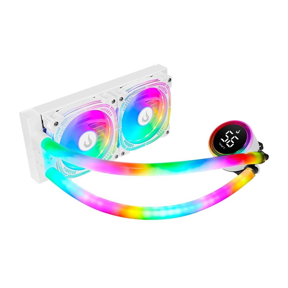 Water Cooler Rise Mode Aura Ice, ARGB, 240mm, AMD/Intel, Branco - RM-WAI-02-ARGB 4