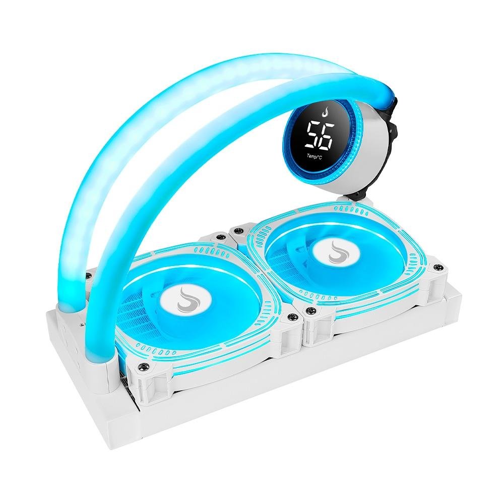 Water Cooler Rise Mode Aura Ice, ARGB, 240mm, AMD/Intel, Branco - RM-WAI-02-ARGB 8
