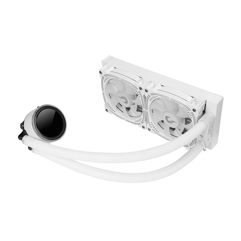 Water Cooler Rise Mode Aura Ice, ARGB, 240mm, AMD/Intel, Branco - RM-WAI-02-ARGB