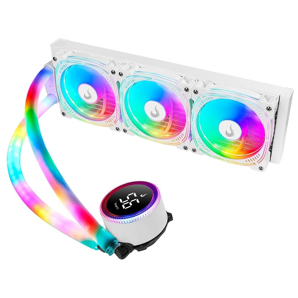 Water Cooler Gamer Rise Mode Aura Ice, ARGB, 360mm, AMD/Intel, Branco - RM-WAI-03-ARGB 4