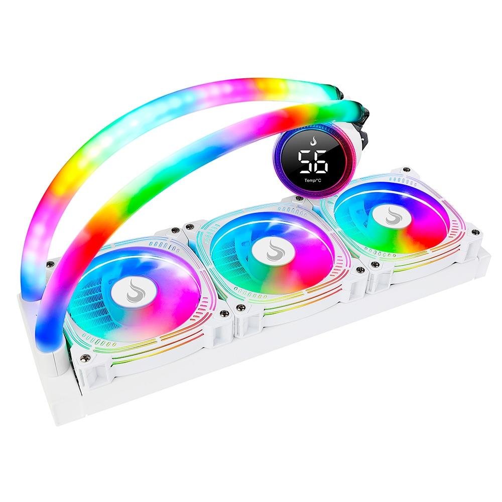 Water Cooler Gamer Rise Mode Aura Ice, ARGB, 360mm, AMD/Intel, Branco - RM-WAI-03-ARGB - view 2