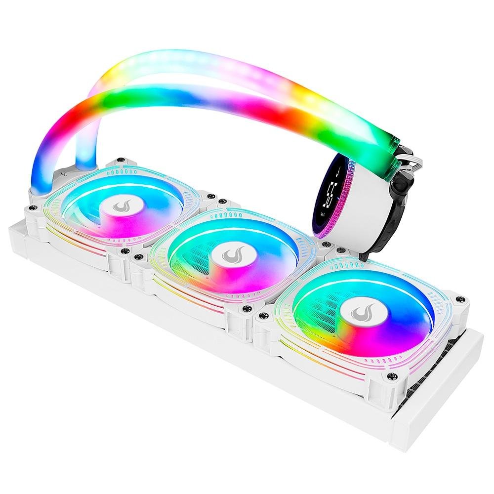 Water Cooler Gamer Rise Mode Aura Ice, ARGB, 360mm, AMD/Intel, Branco - RM-WAI-03-ARGB - view 3