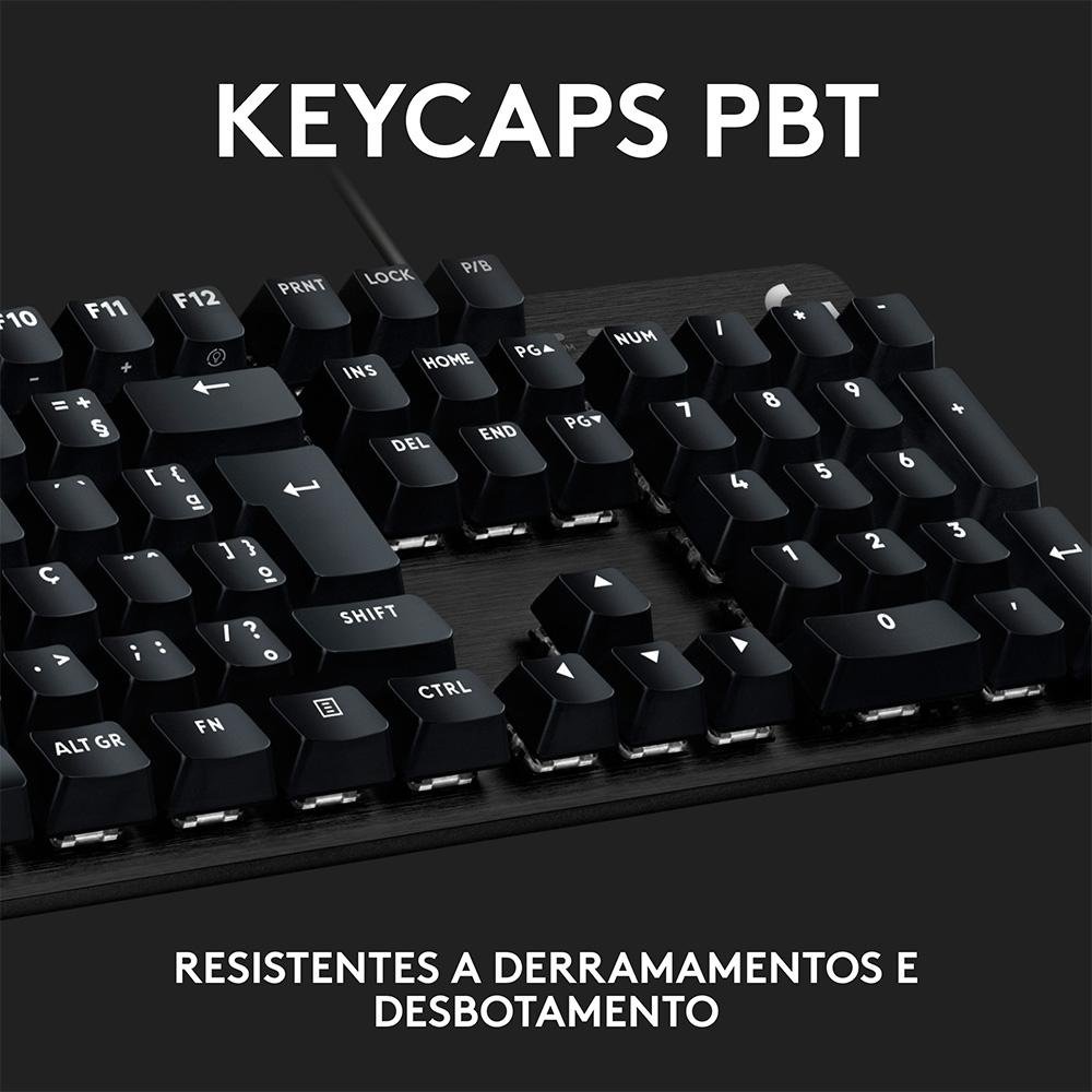 Teclado Mecânico Gamer Logitech G G413 SE, USB, Anti-Ghosting, ABNT2, Preto - 920-010554