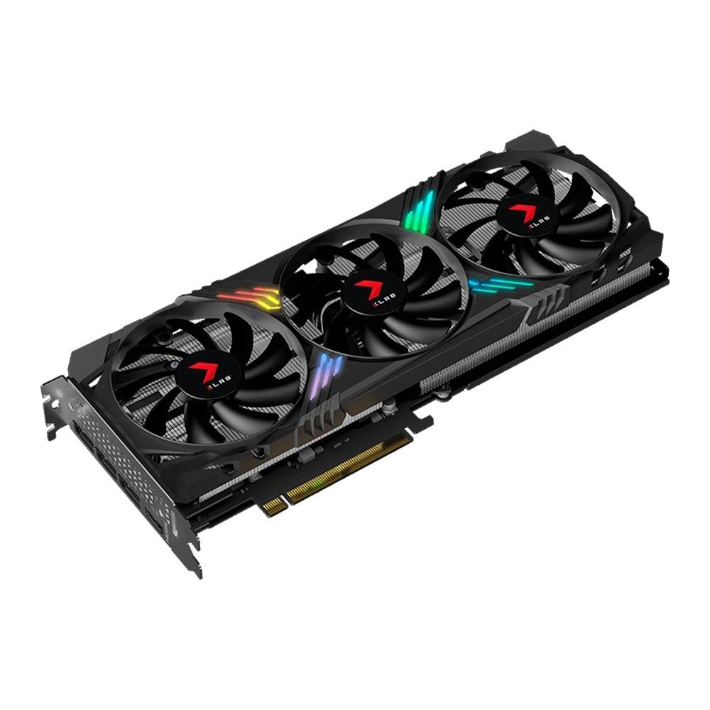 Imagem 4 de 10 do produto Placa de Vídeo RTX 4070 VERTO EPIC-X XLR8 Gaming PNY NVIDIA GeForce, 12GB GDDR6X, RGB, DLSS, Ray Tracing - VCG407012TFXXPB1