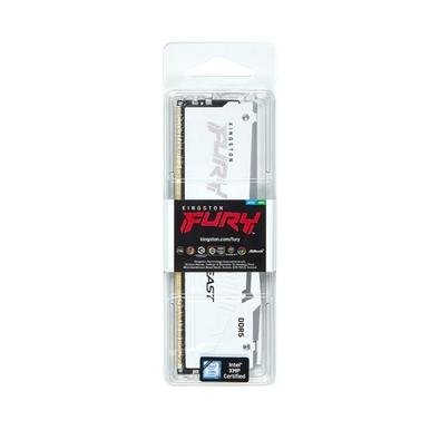 Memória RAM Kingston Fury Beast, RGB, 64GB (2x32GB), 6000MHz, DDR5, CL40,para Intel XMP, Branco - KF560C40BWAK2-64 Memória RAM Kingston Fury Beast, RGB, 64GB (2x32GB), 6000MHz, DDR5, CL40,para Intel XMP, Branco - KF560C40BWAK2-64