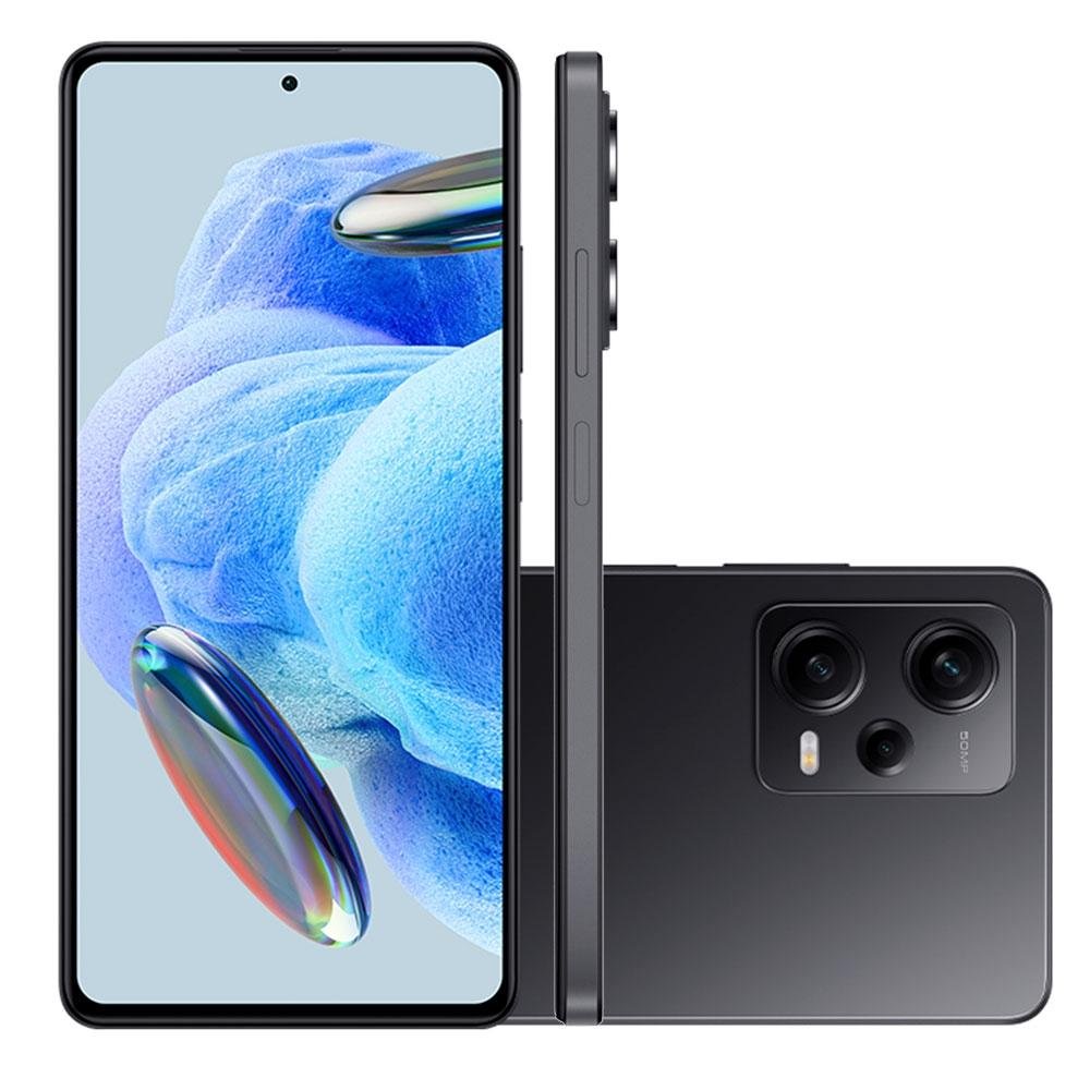 Smartphone Xiaomi Redmi Note 12 Pro, 5G, 256GB, 8BG RAM, Câmera Tripla 50MP, Tela Infinita de 6.6, Preto - CX374PRE-M