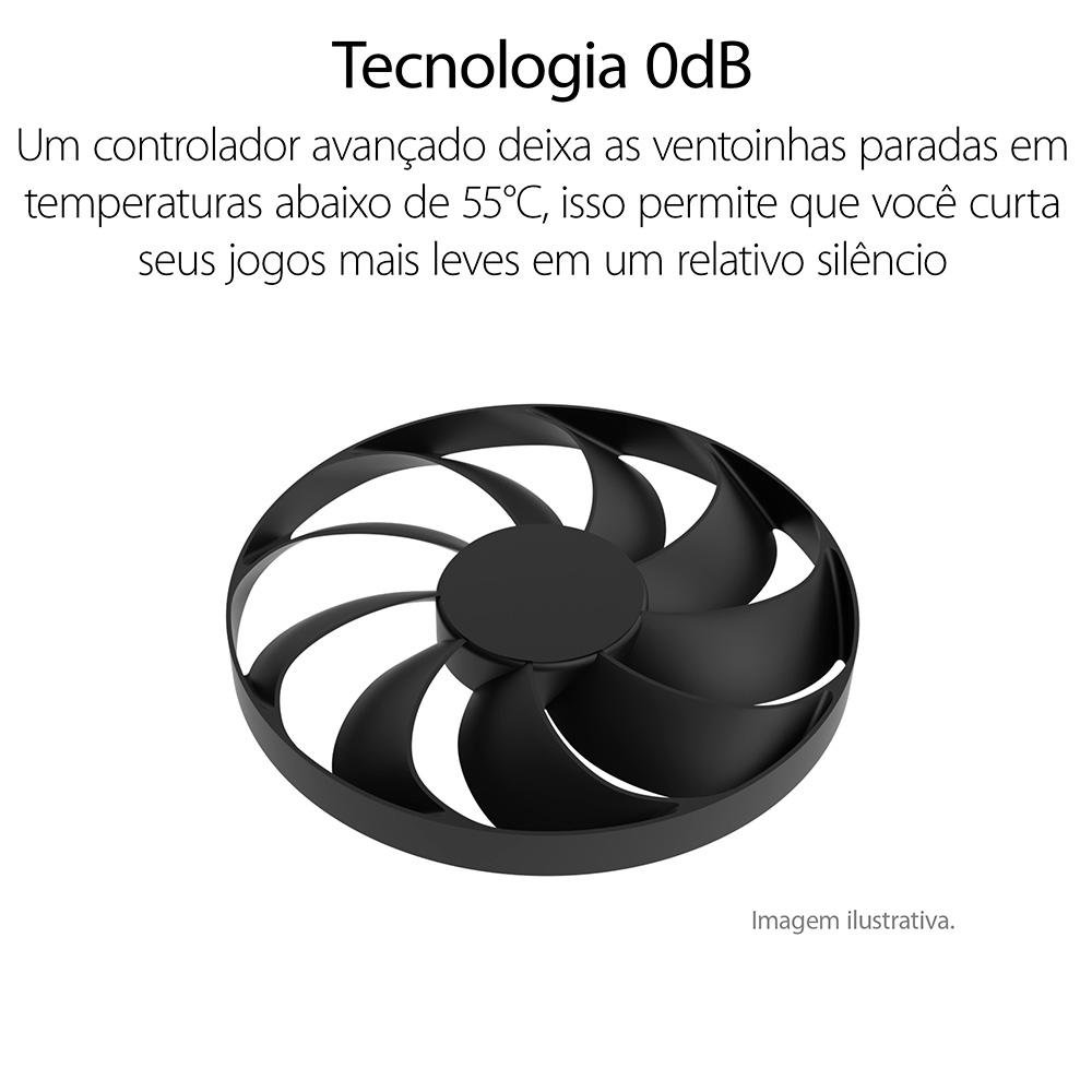 Imagem 6 de 7 do produto Placa de Vídeo RTX 4070 Asus OC Edition NVIDIA GeForce, 12 GB GDDR6X, DLSS 3, Ray Tracing - DUAL-RTX4070-O12G