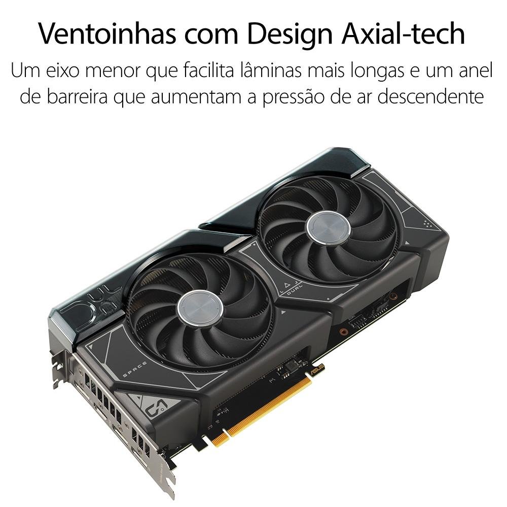 Placa de Vídeo RTX 4070 Asus Dual NVIDIA GeForce, 12 GB GDDR6X, DLSS, Ray Tracing - DUAL-RTX4070-12G
