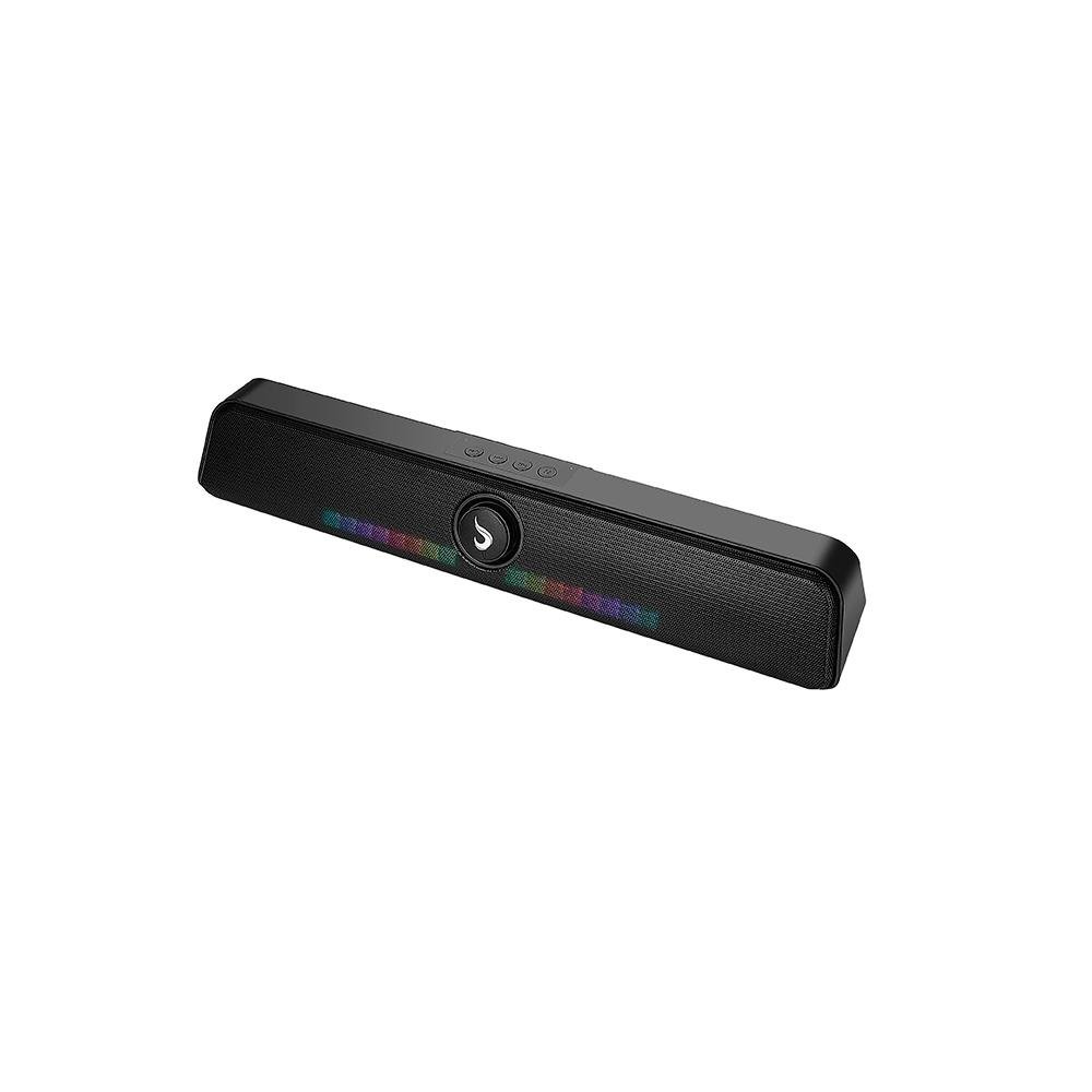 Caixa de Som Gamer Rise Mode Aura Sound S6, RGB Rainbow, Bluetooth, 5W*2, Preto - RM-SP-06-RGB - view 3