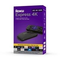 Dispositivo de Streaming Player Roku Express, 4K, Conversor Smart TV, HDMI, com Controle Remoto  Roku Express oferece uma experiência incrível de stre