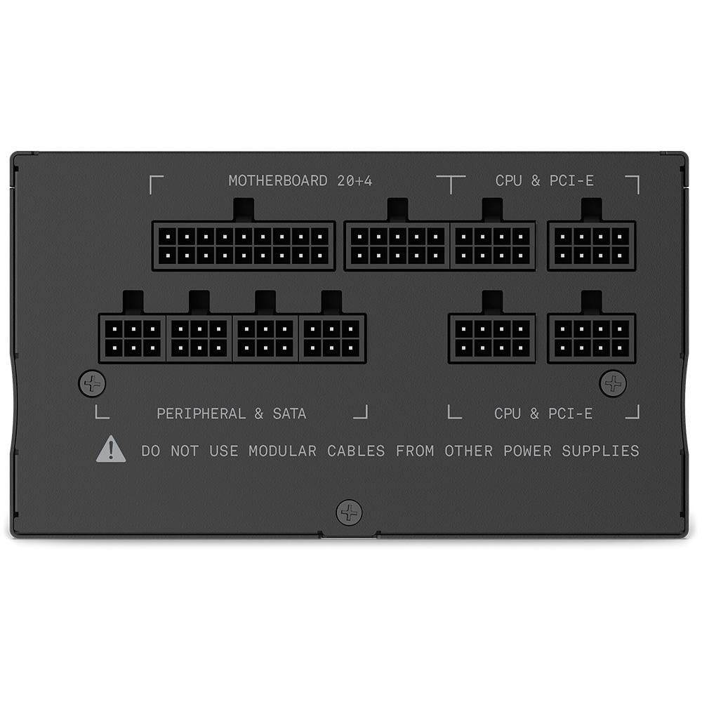 Imagem 3 de 6 do produto Fonte NZXT C650 Gold, 650W, 80 Plus Gold, Modular, Preto - PA-6G1BB-US