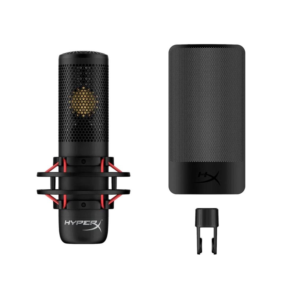 Microfone Condensador HyperX ProCast, Cardioide, Antivibração, Antichoque, XLR Profissional, Preto - 699Z0AA Microfone Condensador HyperX ProCast, Cardioide, Antivibração, Antichoque, XLR Profissional, Preto - 699Z0AA